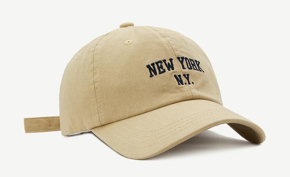 Top Baseball Caps for Women-Men Outdoor Baseball Hats New York Golf Sports Hat Curved-Brim UV Protection - Image 2