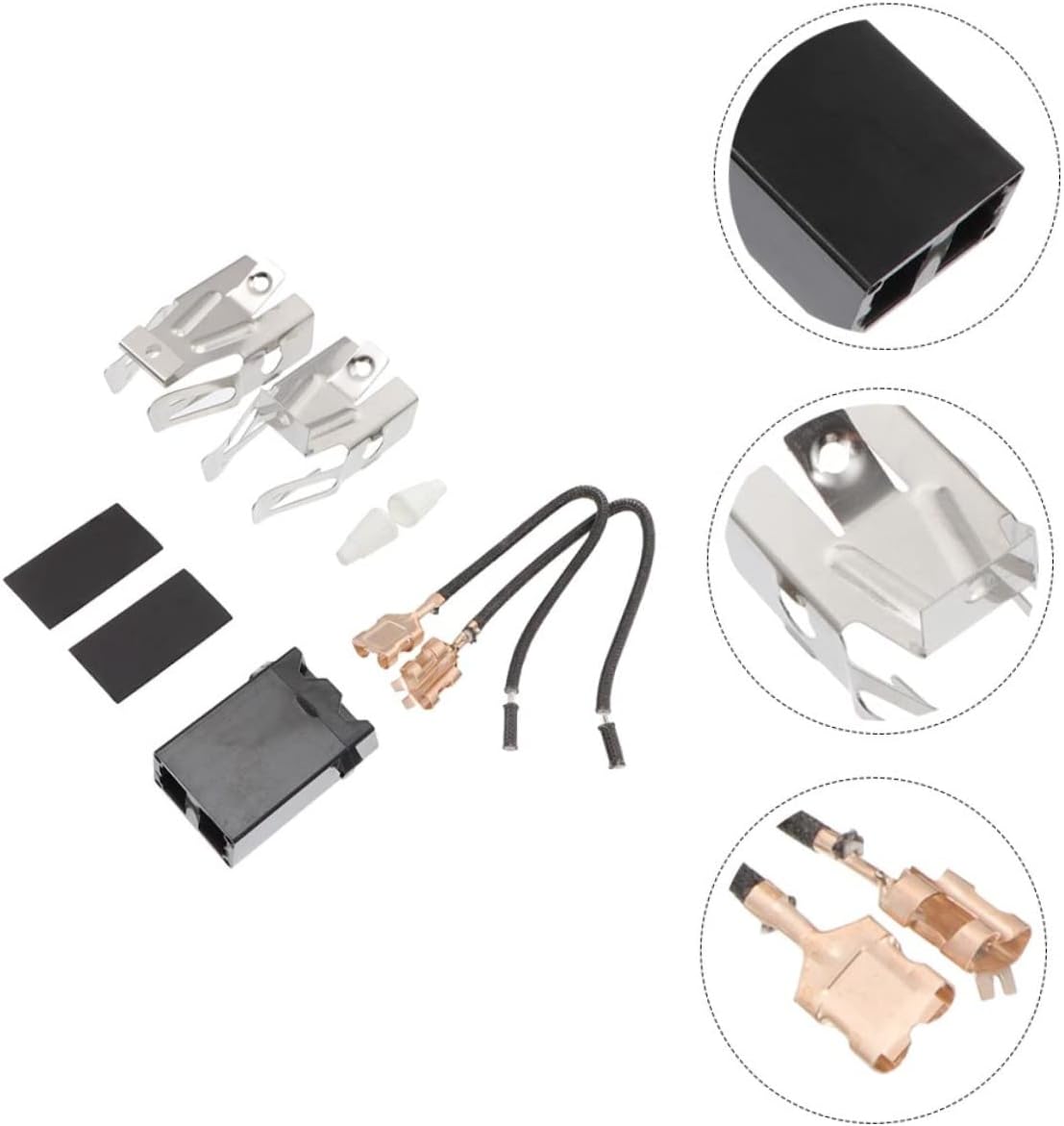 4sets Stove Heating Elements Kit Burner Receptacle Receptacle Kit for Oven Electric Stove Replacement