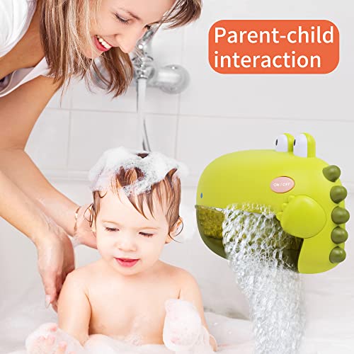 Grechi Dinosaur Bath Toys,Baby Bath Toys For The Baby Bathtub,Toddler Bath Toys Automatic Bubble Machine,Plays 12 Children’s Songs,Bath Toy Makes Great Gifts For Toddlers Age 2 3 Year Old Girl Boy #TOP6
