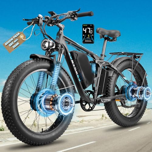 8000W Peak Dual Motor Ebike