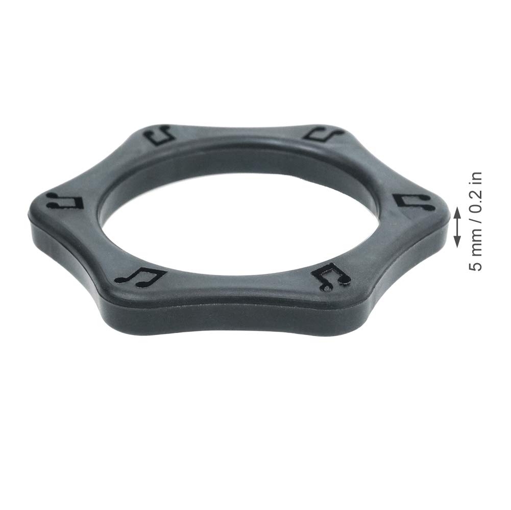 Anillo hexagonal antivuelco para micrófono inalámbrico de mano, antideslizante, a prueba de golpes, para KTV, karaoke, baile de baile, sala de conferencias, entrevistas de noticias