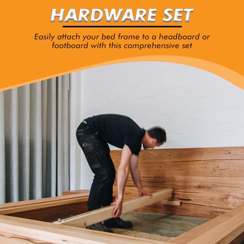 42 Pcs Bed Frame Hardware Set Heavy Duty Hardware For Bed Frame To Attach