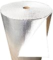 SmartBUBBLE- 48" x100ft Reflective Insulation roll, Double Bubble Radiant Barrier, Thermal Insulation Shield - 5/16" Double Bubble - Reflective / White