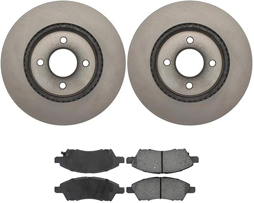 Pastillas de freno delanteras y rotores para Nissan March 2017 compatible con Nissan Micra 2015-2017 compatible con Nissan Note 2014-2017 compatible