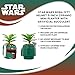 Star Wars Boba Fett Helmet 3-Inch Ceramic Planter with Artificial Succulent | Small Flower Pot, Faux Indoor Plant for Desk Shelf, Trinket Tray | Cute Home Decor Gifts and Collectibles