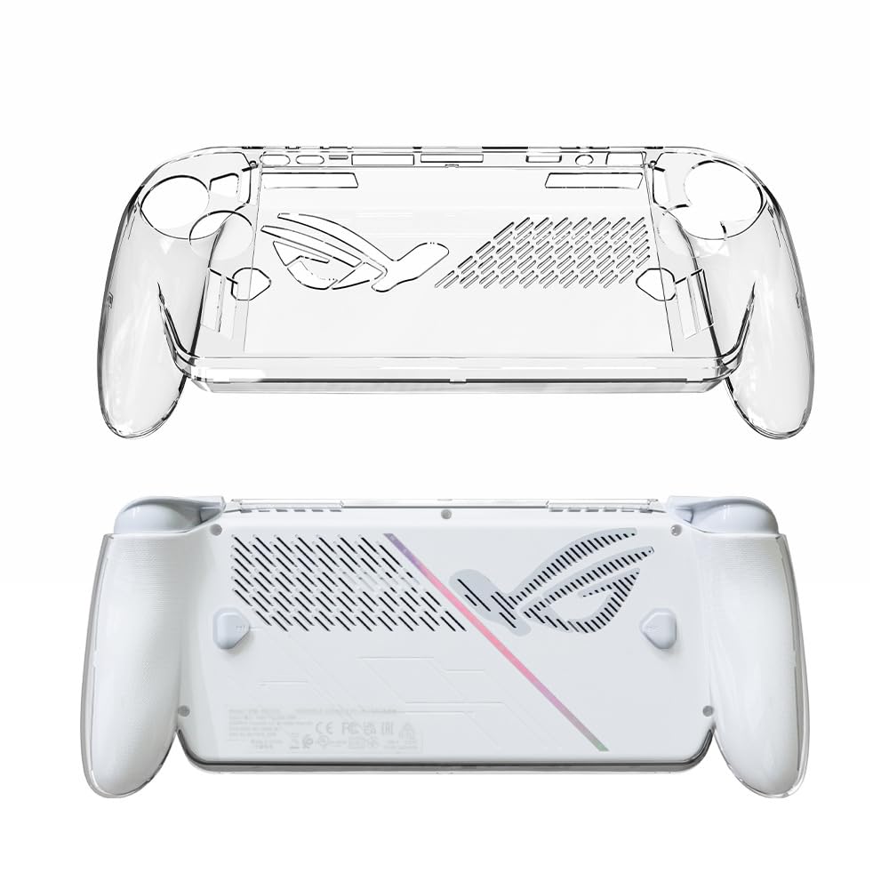 Transparent PC Protective Cover For ROG XBOX Ally X Game Console All-around Protection Scratch-proof Shockproof Impact-resistant Sweat-proof Sleeve Case Gaming Accessories
