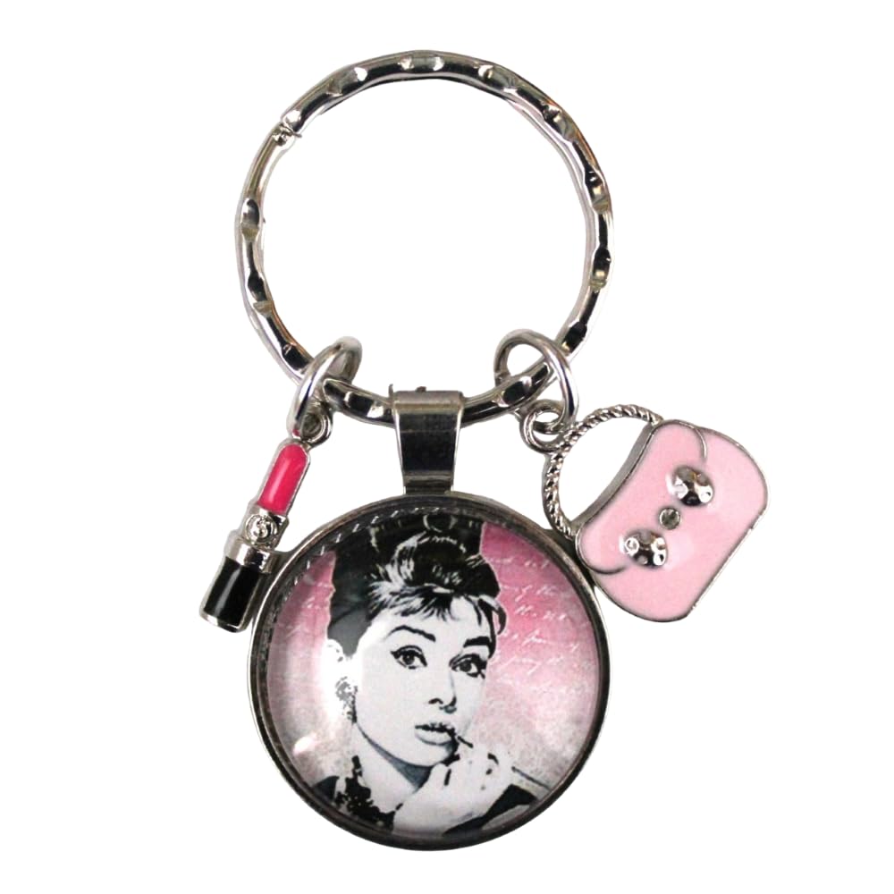 AUDREY HEPBURN Keyring. Holly Golightly in Breakfast at Tiffany's. "A girl should be two things: classy and fabulous!"