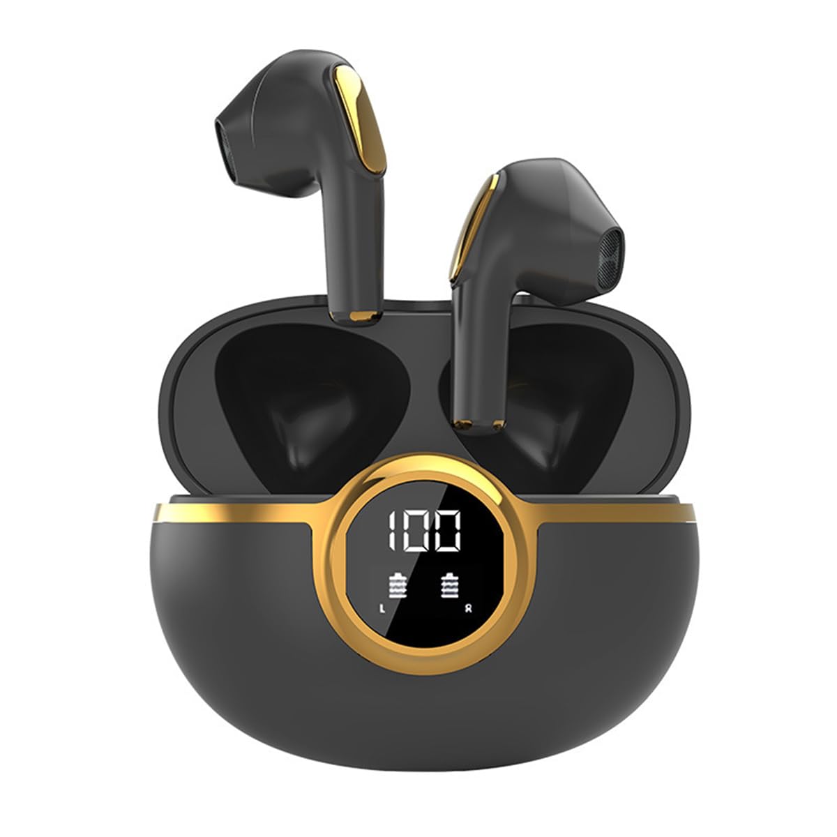 IKXO Wireless Earbuds Bluetooth 5 3 Headphones with LED Display Charging Case IPX5 Waterproof in-Ear Earbuds with Mic