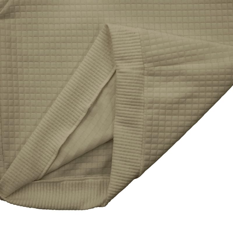 ZOCANIA Mens Henley Sweatshirt Corduroy Sweatshirts Pullover Casual Long Sleeve Stand Collar Button Waffle Jacquard Tops4