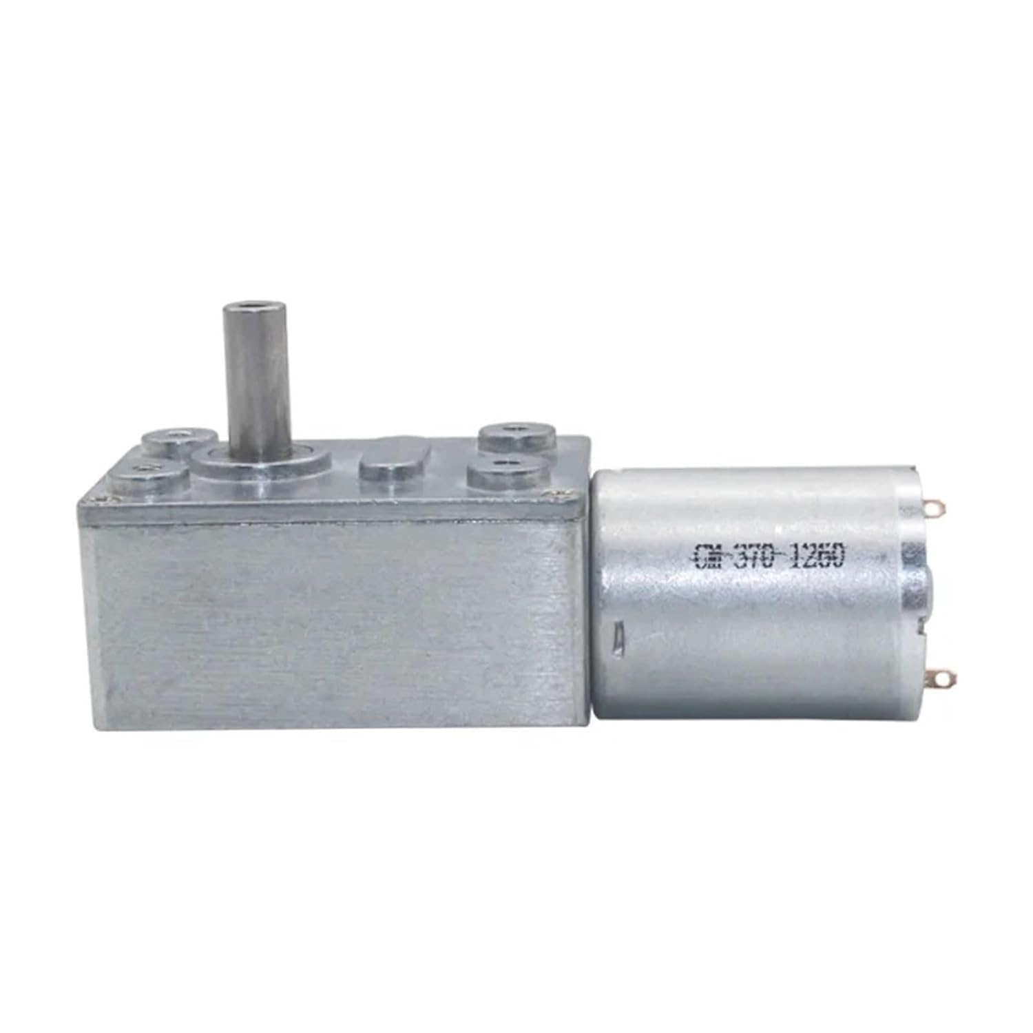 1pc 2-375RPM High Electric Metal Motor Reversed Reduction Self-lockJGY-370 DC6V 12V 24V Worm Gear Motor Single Shaft Reducer(60RPM_6V)