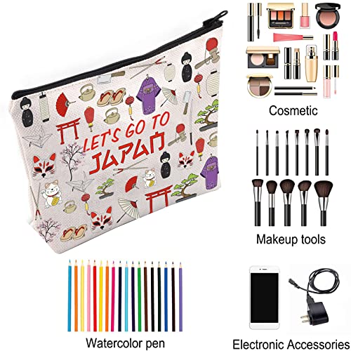 ZJXHPO Japan Trip Makeup Case