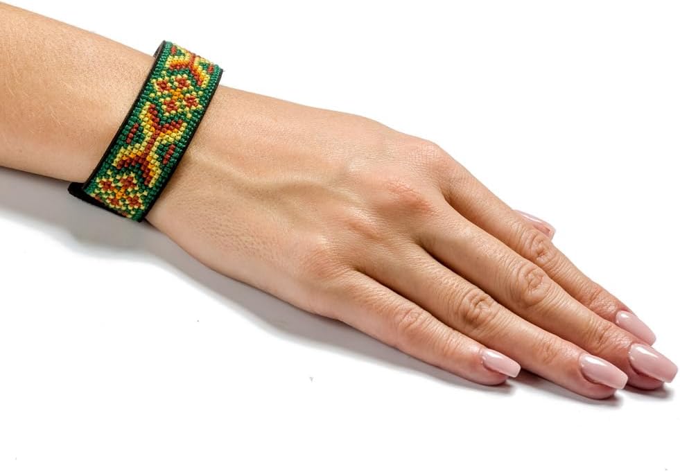 Bracelet Making Kit, Leather Bracelet Embroidery Set, Bracelet Craft Kit