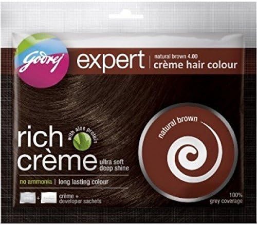 Creme Hair Colour natural brown 20G+20Ml by Godrej Expert