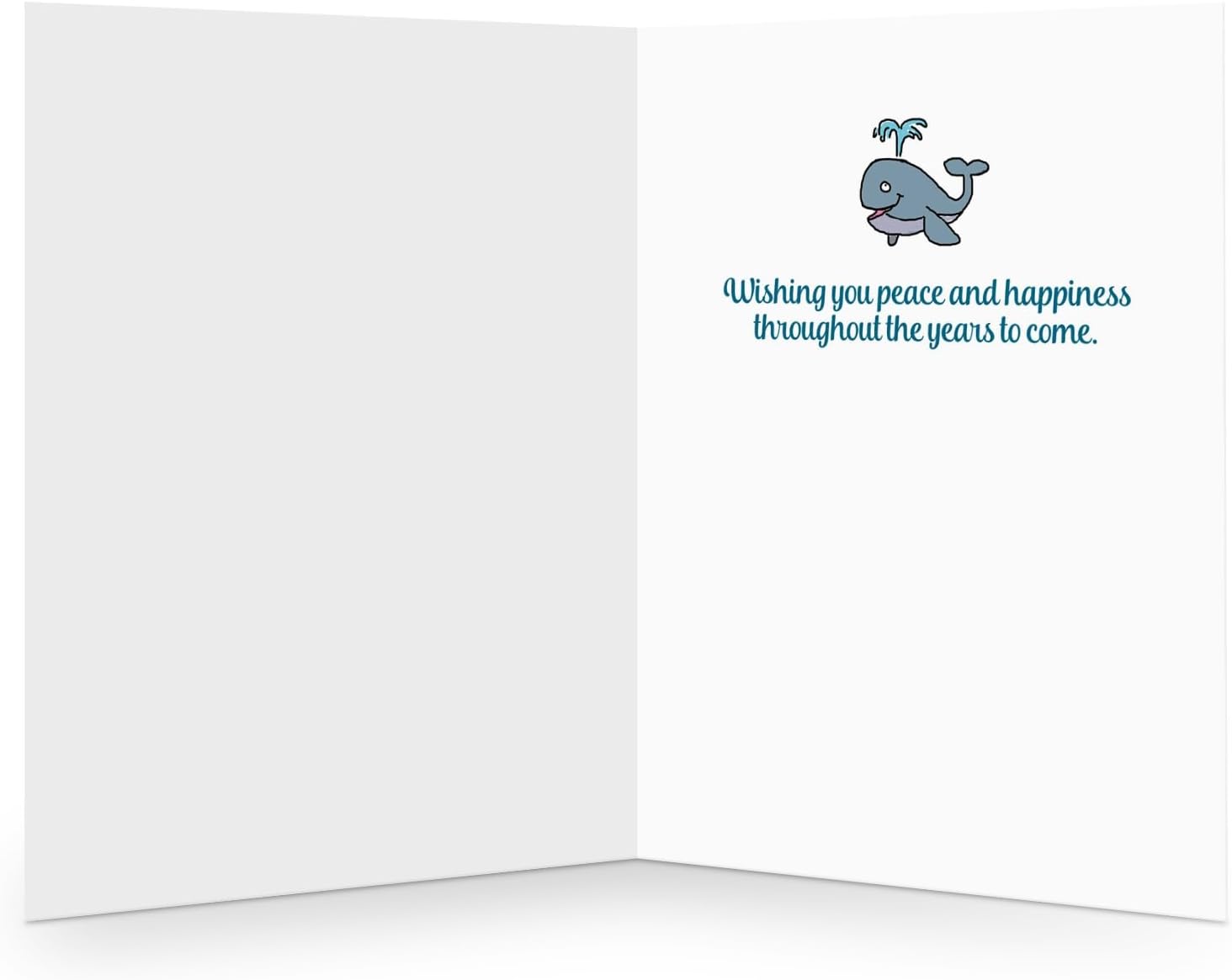 Stonehouse Collection | Customized Whale Loving Christmas Card | Personalized Whale Themed Cards | 24 Ocean Animal Holiday Cards & Envelopes (Personalization)