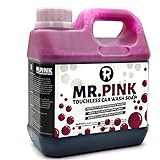 Touchless Pre-Wash Soap,Car Foam Shampoo Hydrophobic SiO2 Sealant Spray | Water-Activated Coating, Safe Wax Ceramic Protection, Streak-Free Shine for Auto Detailing (Pink Touchless Pre-Wash Soap)