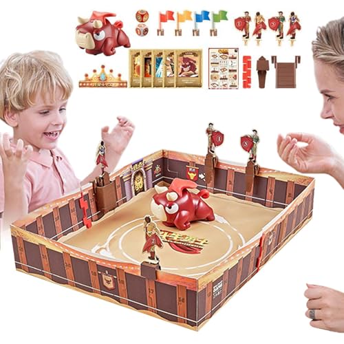 Juegos de Mesa Familiares | Juego Cooperativo De Toros | Juguete Interactivo Divertido para Niños Desarrollo Entretenimiento Aula