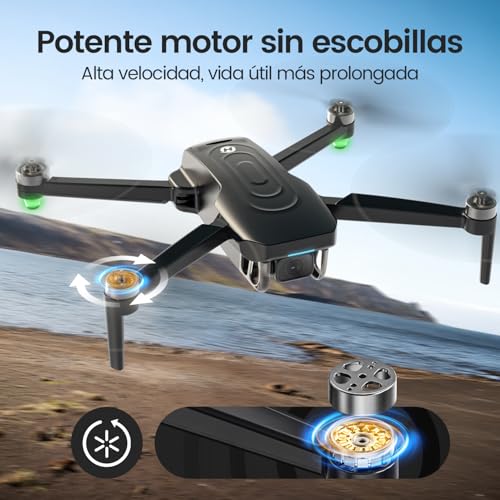 Holy Stone HS175G Dron con Cámara 8K y EIS, Motor sin Escobillas, 60 Min de Vuelo, GPS, Retorno Inteligente, Drones con Cámara 8K Adultos, Drone Plegable con Batería de Carga Rápida, C0 - imagen 4