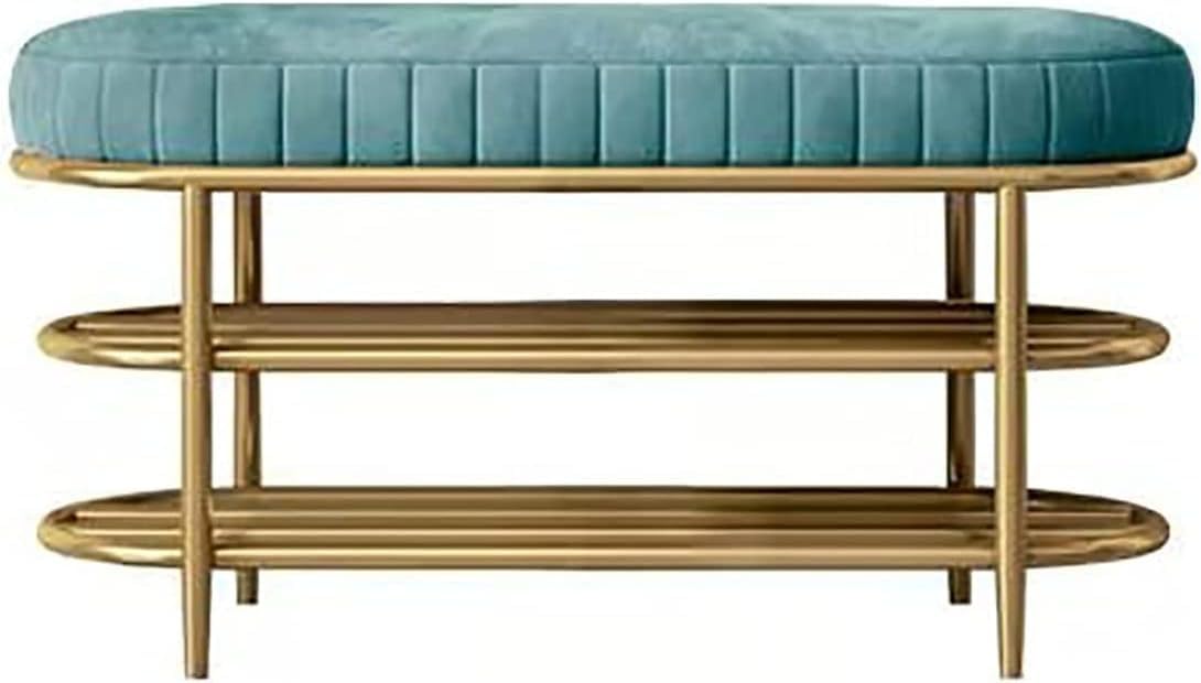 Banc de rangement à chaussures robuste doté d'un grand coussin capitonné pour entrée