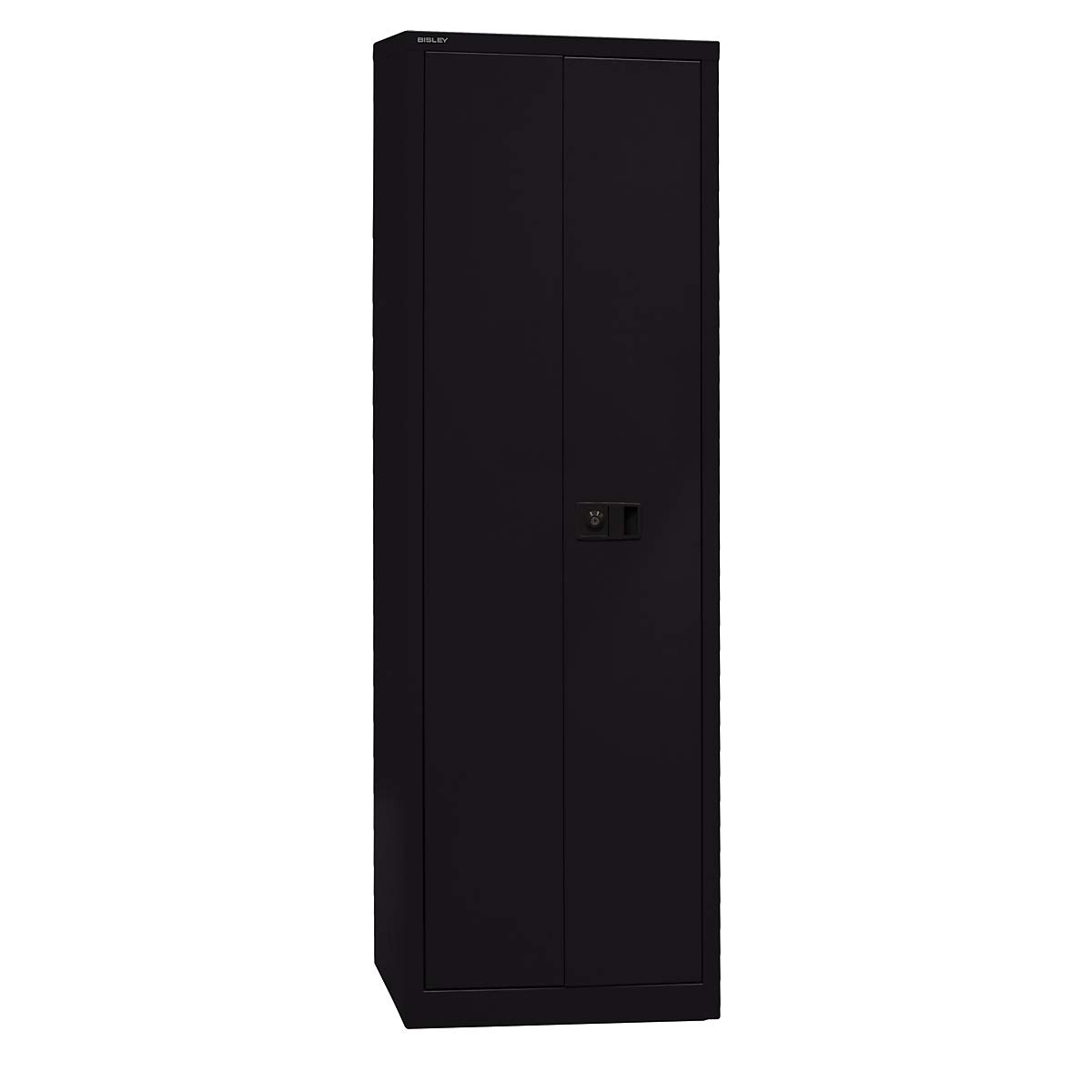 BISLEY Flügeltürenschrank Universal, 4 Fachböden, 5 OH, B 600 mm, Metall, 645 Lichtgrau, 40 x 60 x 195 cm