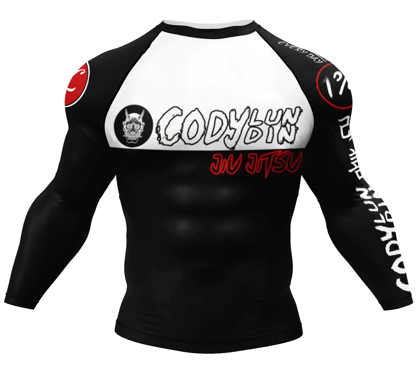 Red Plume Men’s Long Sleeve 3D Printed Compression Shirts Dry Quickly Fitness Top Tees Movie Theme Long Sleeve T-Shirt (US, Alpha, Large, Regular, Regular, Standard, Black & White)