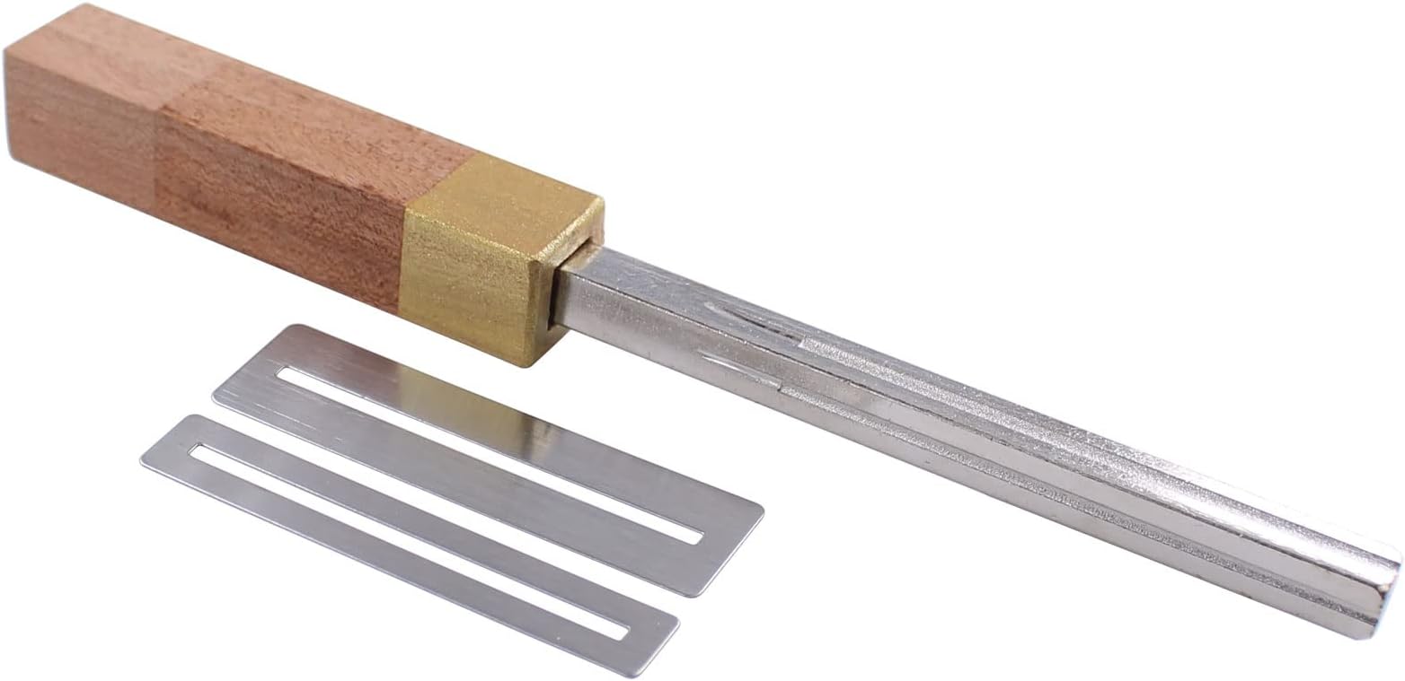 XtremeAmazing 4 Size Groove Guitar Fret Crowning File Edges Luthier Repair Tool Fretboard Accessory for Electric Acoustic Guitar Ukulele Bass Banjo