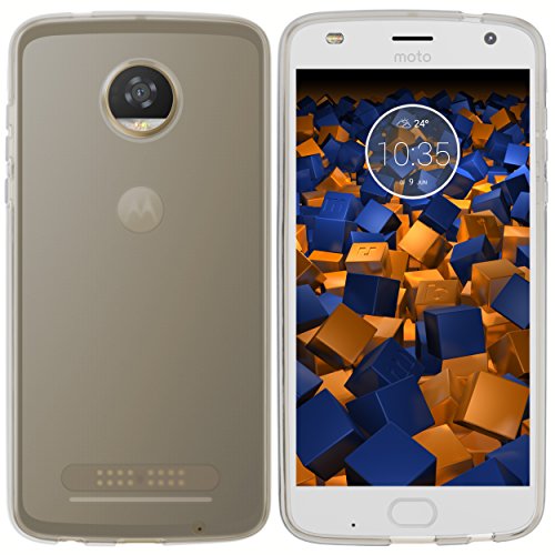mumbi Funda Compatible con Lenovo Moto Z2 Play Caja del teléfono móvil, Blanco Transparente