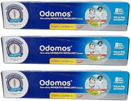 Odomos Mosquito Repellent Cream 100G X 3 = 300G
