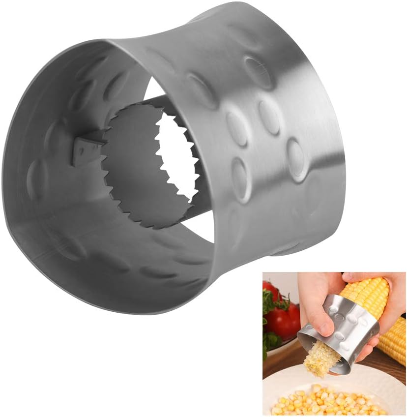 Corn Cob Cutter, Stainless Steel Corn Stripper, Ellipse