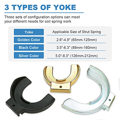 Eccpp Universal Macpherson Strut Spring Compressor Kit Interchangeable Fork Tool Set #TOP2