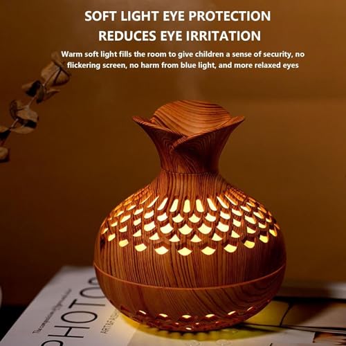 Image of Flower Shape Flame Humidifier & Diffuser | LED Atmosphere Light, Aromatherapy Oil Diffuser | Noiseless & Safe with Auto Power Off for Home /Office