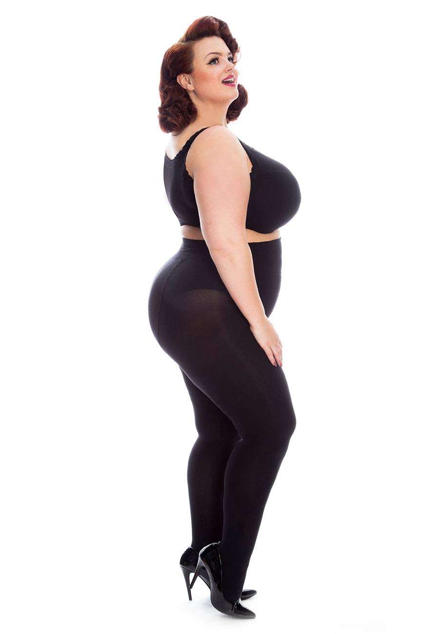 All Woman Medias gruesas de 150 denier, talla grande, 1 par, tallas 46 a 36 +