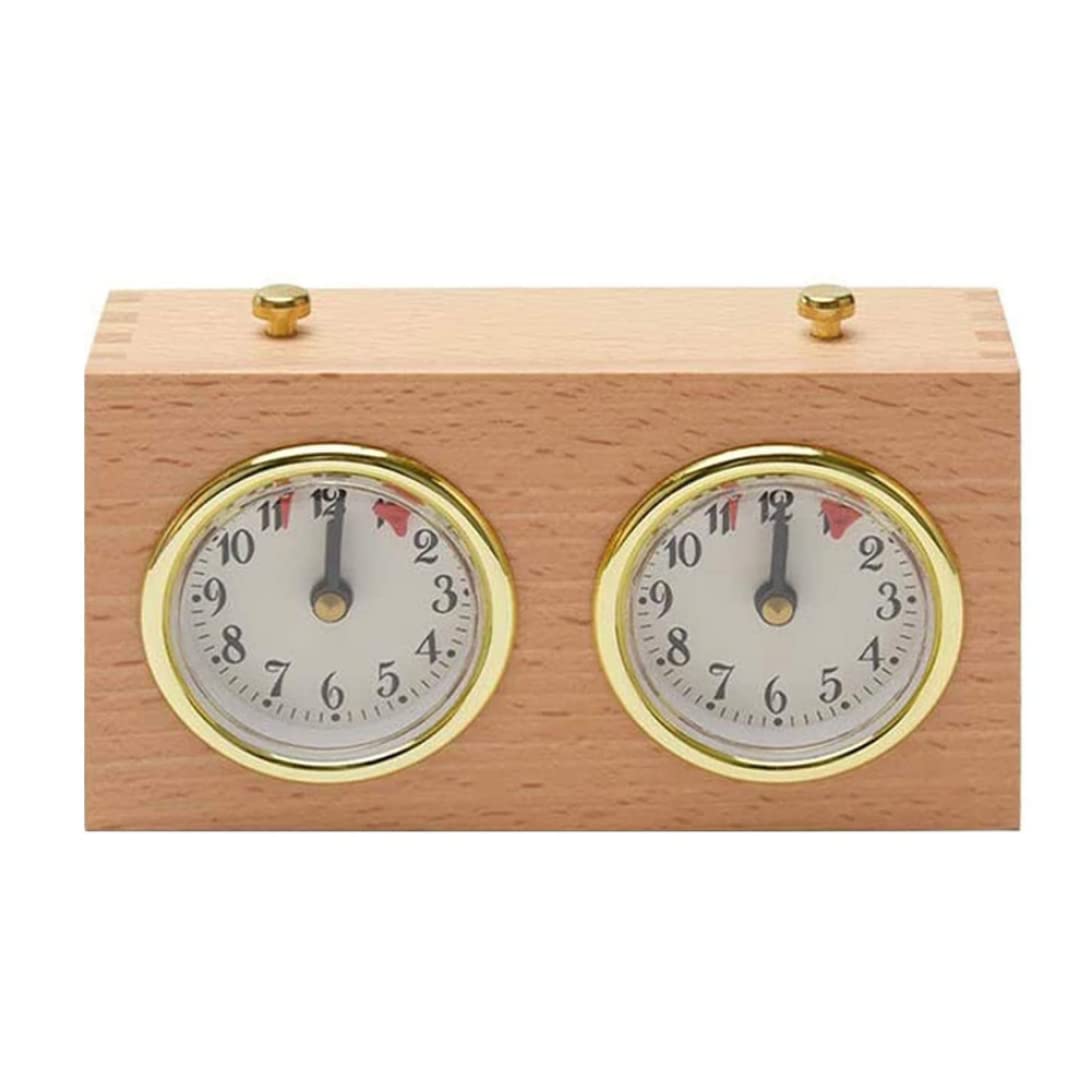 Chronomètre horloge échec analogique haute précision sans pile pour club