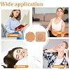 COMNICO 300Pcs Castor Oil Pack Wrap for Belly Button, 2.75 x 2.75 inches Disposable Self-Adhesive Organic Cotton Pads Highly Absorbent Patches Anti Leak(Oil Not Included)