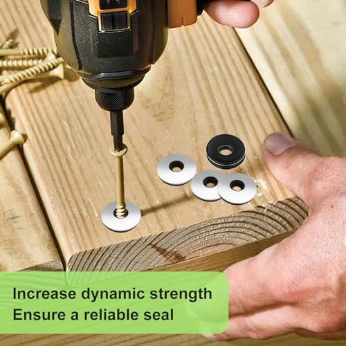 EPDM Dichtscheiben 50Stk Dichtungsscheiben M10*25mm Unterlegscheiben aus Edelstahl Gummi für Schrauben Spenglerschrauben (M10x25mm)