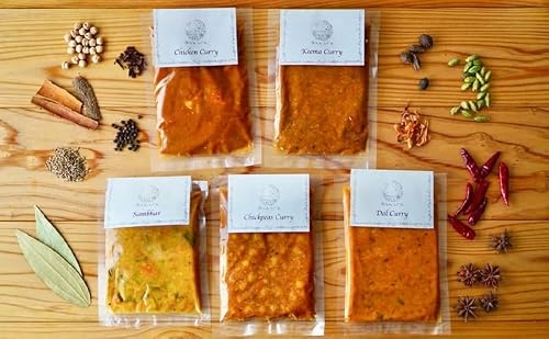月とスパイス カレー5種セット 180g×各1袋 冷凍パック | オリジナルインドカレー 定番 鹿沼市 栃木県