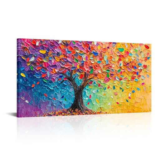 seteuret Tree of Life Wall Art, Abstract Tree Room Decor