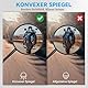 Universal E9-Geprüft Motorrad Spiegel, Motorrad Rückspiegel 360° Drehbar, Runde MotorradSpiegel für Scooter, ATV, Quad, Roller, Moped 2 Stück