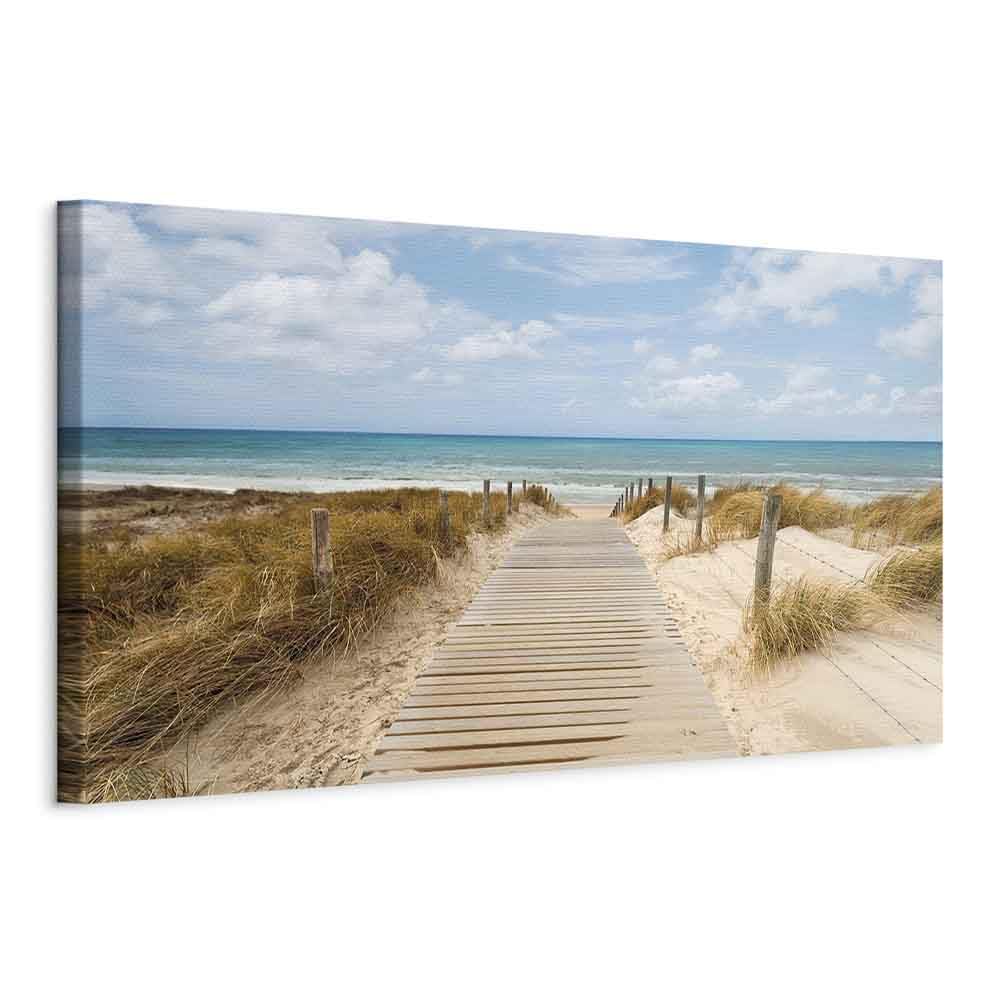 B&D XXL - Grand Tableau Mural Décoration Moderne Salon, Nature, 150x50 cm