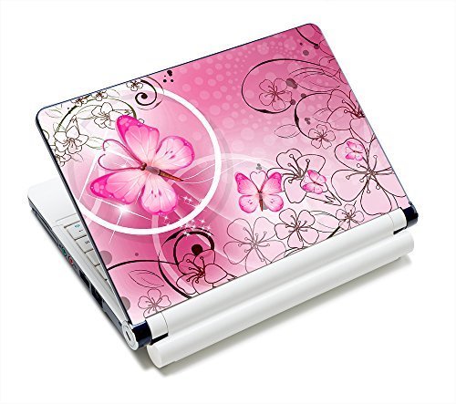 Pink Butterflies & Flowers 11.6 13 13.3 14 15 15.6 inches Netbook Laptop