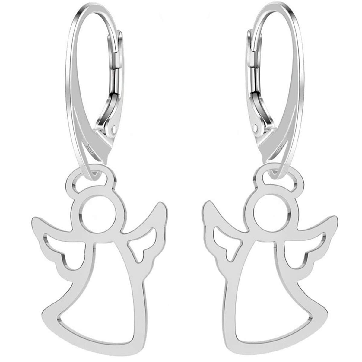Orecchini A Monachella Angelo Custode In Argento 925: Gioiello Regalo Per Donna Con Scatola Portagioie - 2