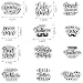 On-Airstore Happy Father's Day Clear Stamps for Card Making, Rectangular Silicone Clear Rubber Stamps, 5 inches x 5 inches