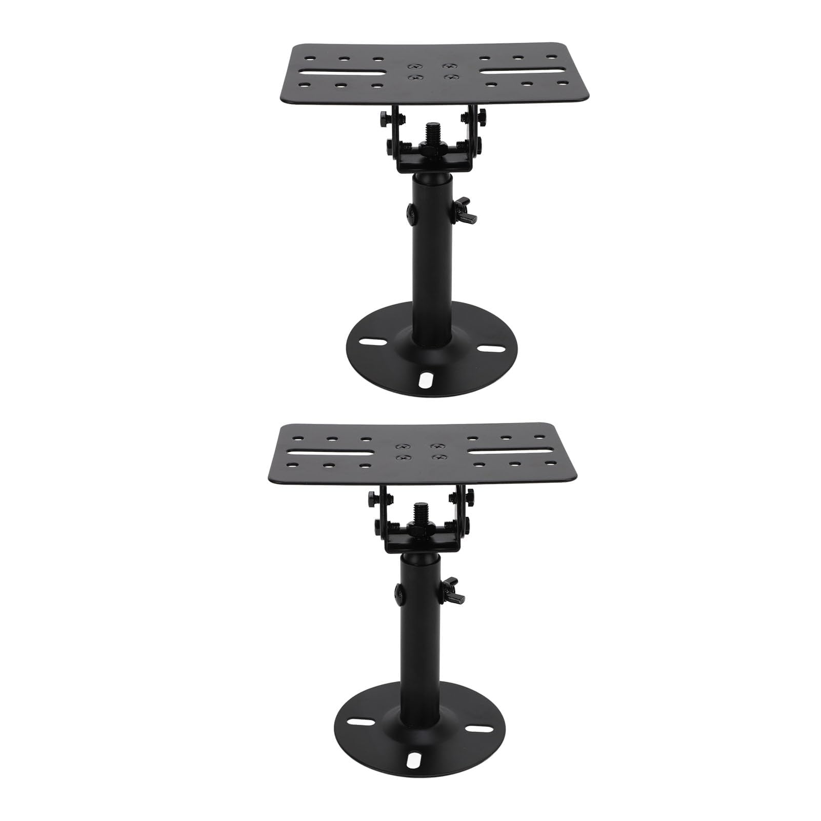 Supporto Altoparlante, Montaggio a Soffitto e Parete in Metallo Ispessito con Asta Telescopica, Staffe per Altoparlanti for Home Theater, Studio Musicale, Sala Multimediale