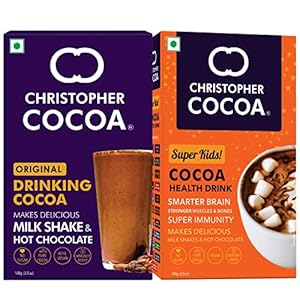 Christopher Cocoa Powder, Drinking Chocolate Cocoa, 100g, Super Kids Cocoa Powder Health and Nutrition Drink, No Sugar Vegan, 100g (For Kids and Adults)