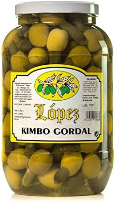 Kimbo Gordal Galón - 2 Kg Aceituna Rellena de Pepinillo | Envío G...