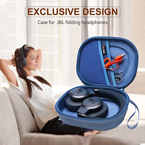 Image of LTGEM Case Compatible with JBL Tune 770NC / 510BT / 720BT / 520BT / 520C / 670NC, for JBL Live 770NC / 670NC / 680NC / 780NC Headphones, Blue