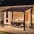 Aoxun 8' x 10' Gazebo for Patio, Gazebo Pergola with Sloped Roof, Large Wall-Mounted Heavy Duty Awnings, for Patio, Backyard, Deck