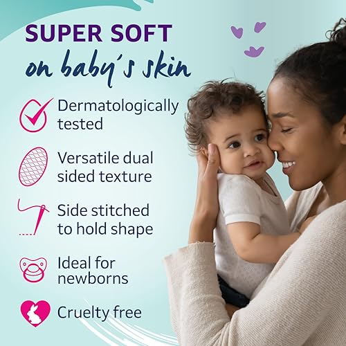 Lil-Lets Baby Cotton Wool Oval Pads, Certified Organic, 100% Pure Cotton Wool, Soft and Absorbent, Gentle on Baby's Delicate Skin, Dermatologically Tested, Ideal for Newborns, Pack of 50 Oval Pads - Image 4