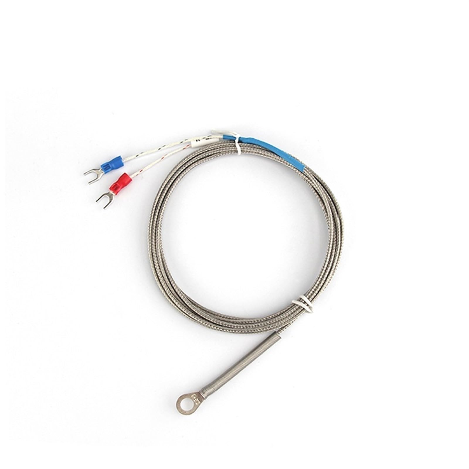 Foro da 6mm Rondella Tipo K/E Sonda sensore di Temperatura a termocoppia Cavo 1/2/3/4/5M for regolatore di Temperatura Industriale (Color : E Type 3M)