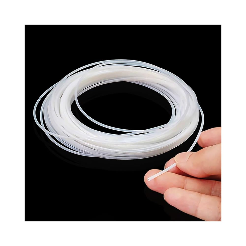 Manguera PTFE 0,3mm-5mm ID, Resistente a la Química Antiadherente, Tubo Resistente a la Corrosión para Laboratorio & Aplicaciones Mecánicas, 5M(ID 4xOD 6mm)