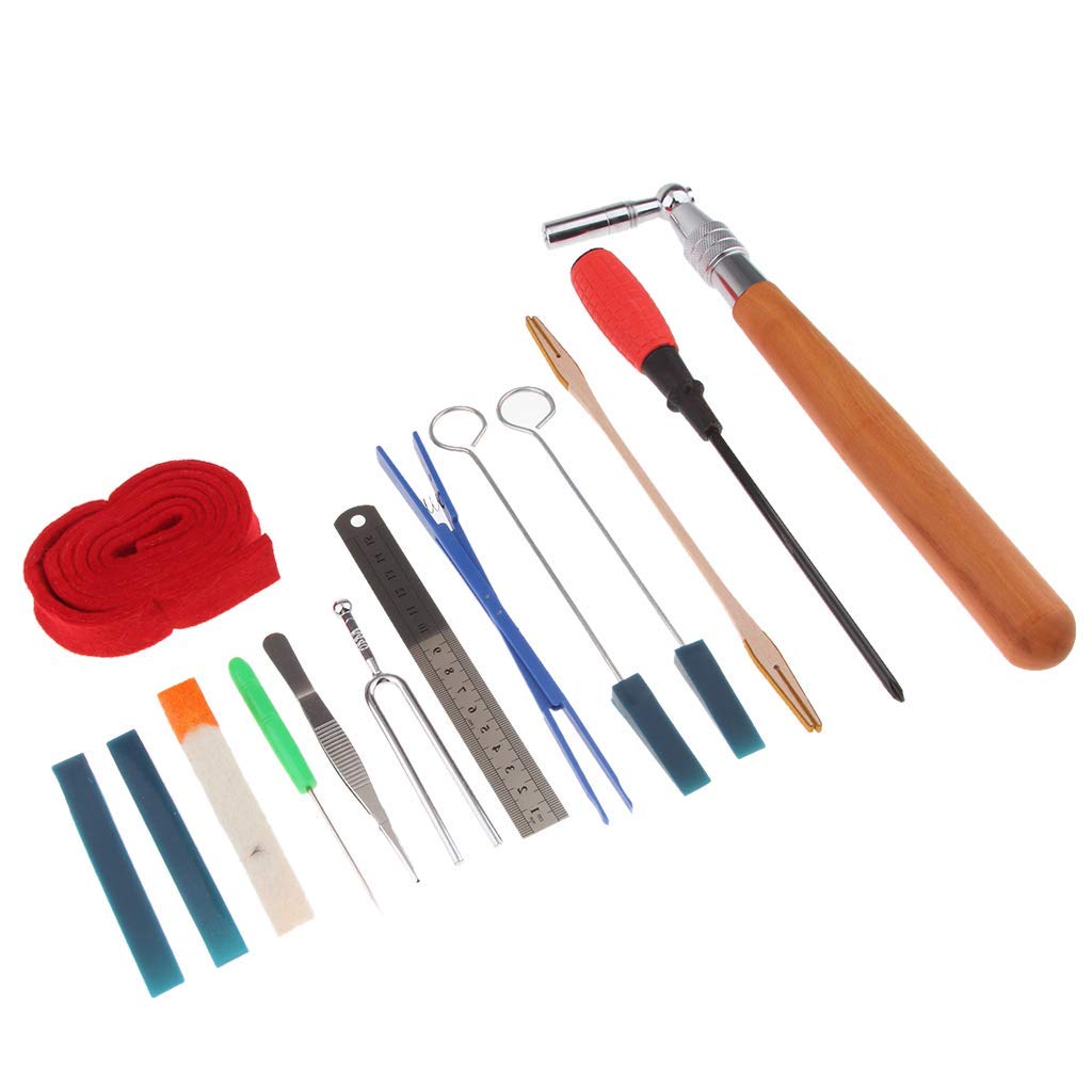 14 pezzi professionale pianoforte accordatore chiave Tuning strumento accessori